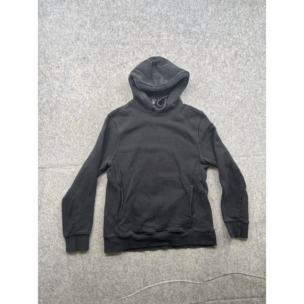 H&M Essentials Mens Sweatshirt Hoodie Coupe Standard Regular Fit Black Size M
